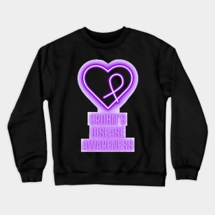 Neon Crohn’s Disease Awareness 2 Crewneck Sweatshirt